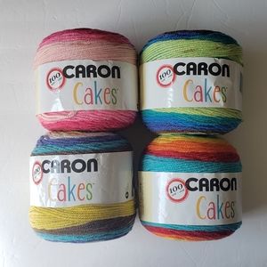 Caron Cakes Yarn lot of 4